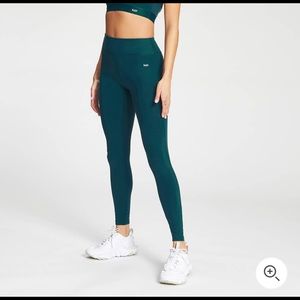 High waisted Dark Teal leggings
